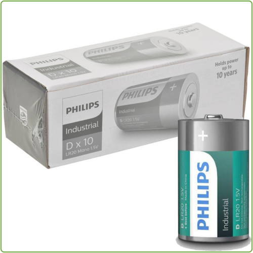  Philips  Industrial Alkaline D/LR20 10 pack 