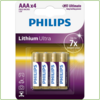 Lithium AAA 1.5v blister 4