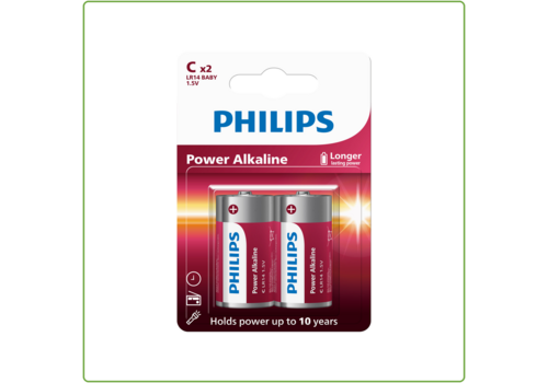  Philips  Power Alkaline C/LR14 blister 2 