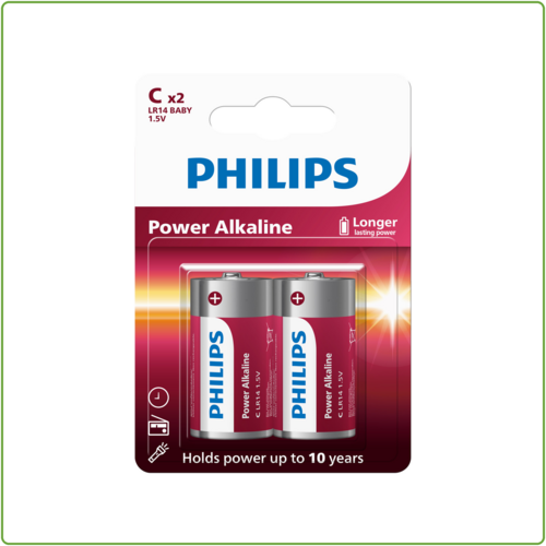  Philips  Power Alkaline C/LR14 blister 2 