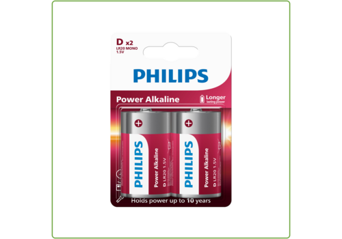  Philips  Power Alkaline D/LR20 blister 2 
