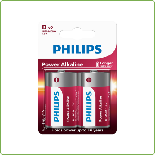  Philips  Power Alkaline D/LR20 blister 2 