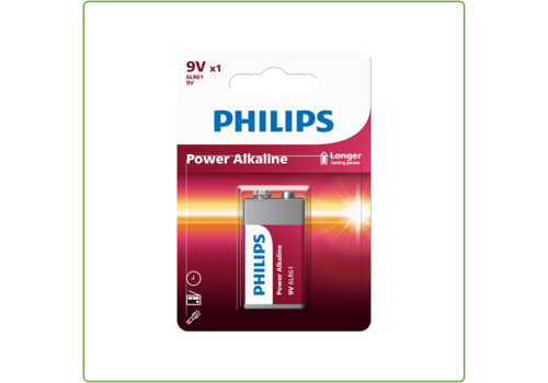  Philips  Power Alkaline 9V/6LR61 blister 1 