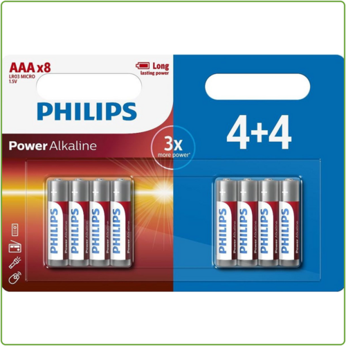  Philips  Power Alkaline AAA/LR03 blister 4+4 