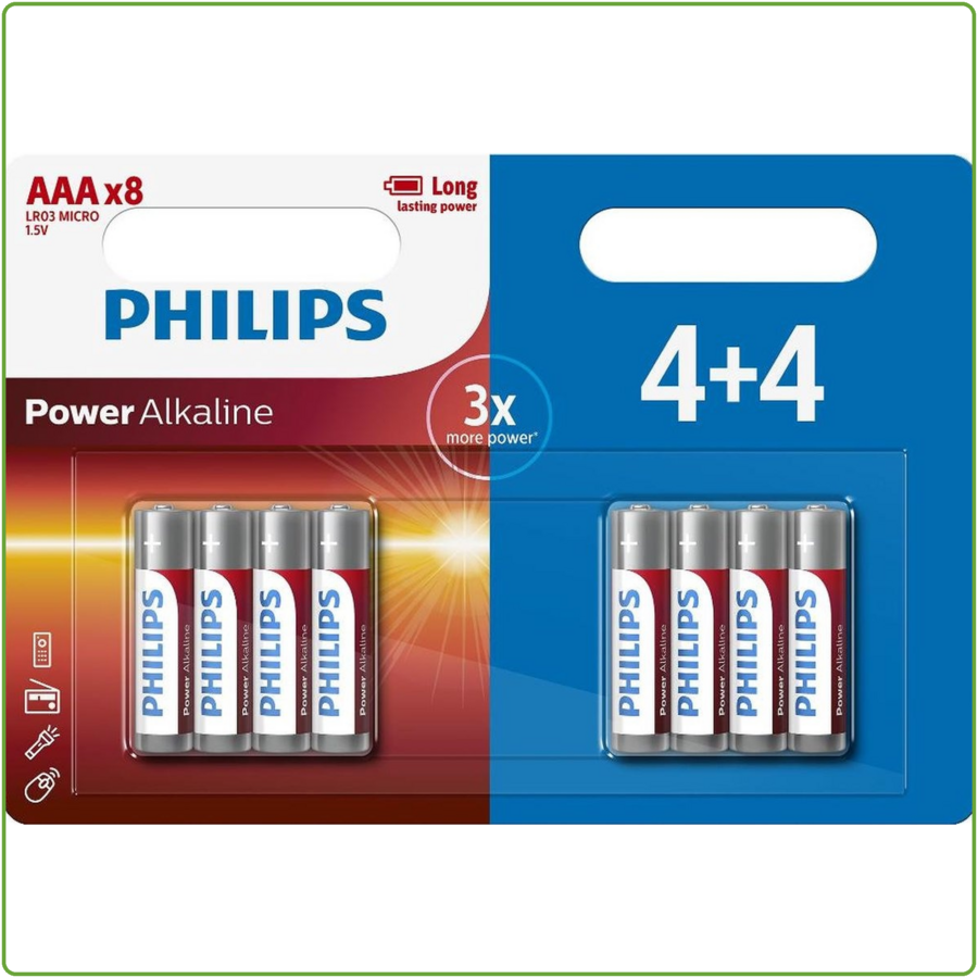 Power Alkaline AAA/LR03 blister 4+4-1