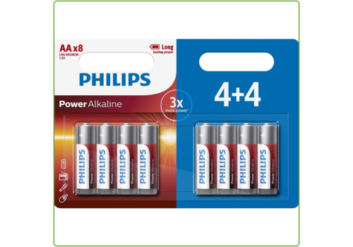  Philips  Power Alkaline AA/LR6 blister 4+4 