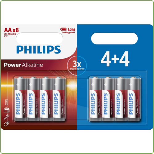  Philips  Power Alkaline AA/LR6 blister 4+4 