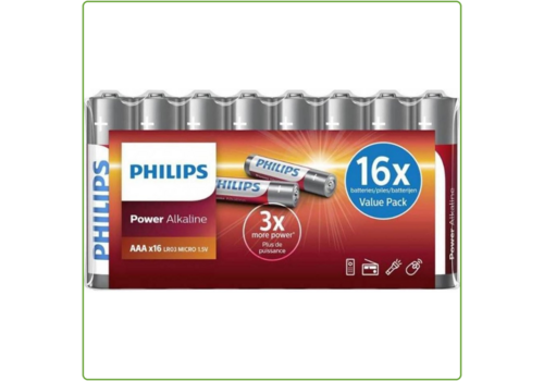  Philips  Power Alkaline AAA 16-foil w/ U card 