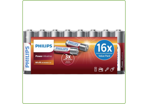  Philips  Power Alkaline AA 16-foil w/ U card 