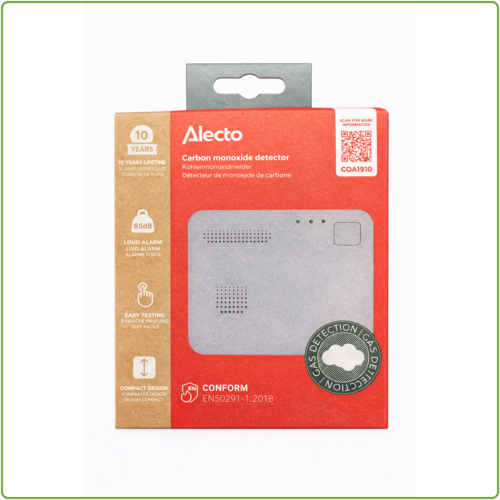  Alecto COA1910 Koolmonoxidemelder 10 jaar Sensor 