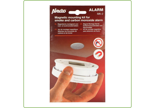  Alecto Magnetische Montageset voor Rook- en Koolmonixidemelders 