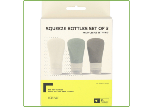  TNT Reisflesjes Siliconen 3 Stuks 60ml 