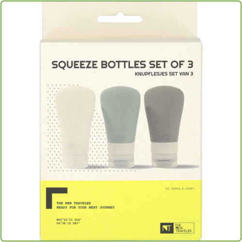  TNT Reisflesjes Siliconen 3 Stuks 60ml 