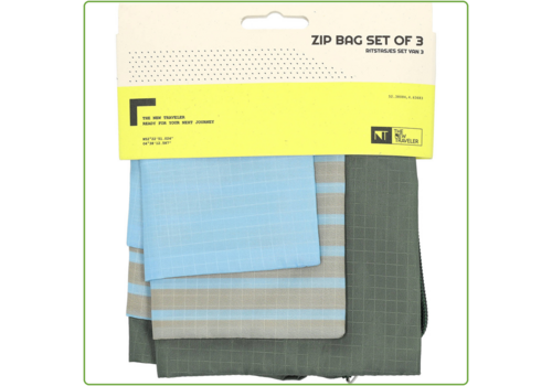  TNT Opbergtasjes Met Rits - set van 3 