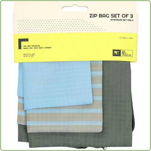  TNT Opbergtasjes Met Rits - set van 3 