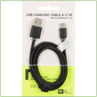 thumb-Oplaadkabel USB-A > USB-C 1 m Zwart-1