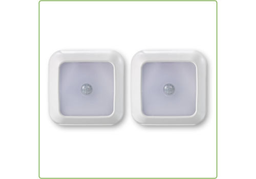  Q-Link Bewegingsmelder Draadloos | LED | Wit | 2 stuks 