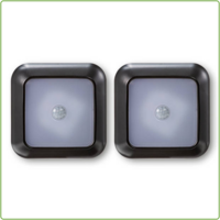 thumb-Bewegingsmelder Draadloos | LED | Zwart | 2 stuks-2