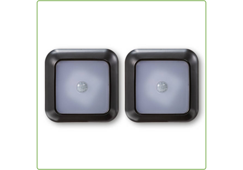 Q-Link Bewegingsmelder Draadloos | LED | Zwart | 2 stuks 