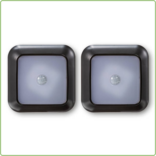  Q-Link Bewegingsmelder Draadloos | LED | Zwart | 2 stuks 