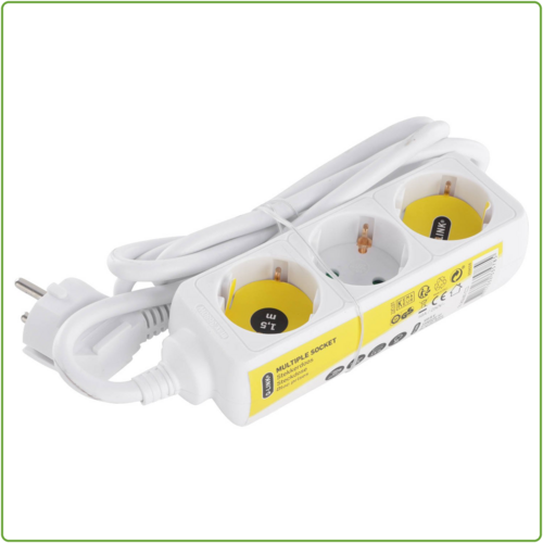  Q-Link 3V Stekkerdoos 1,5M Wit 