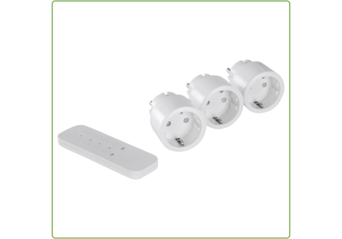  Q-Link Schakelaar set Mini (3 stuks) Randaarde met Afstandsbediening 