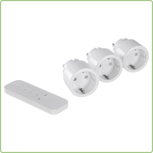  Q-Link Schakelaar set Mini (3 stuks) Randaarde met Afstandsbediening 