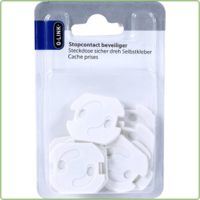 thumb-Stopcontactbeveiliger Zelfklevend Wit 10 stuks-1