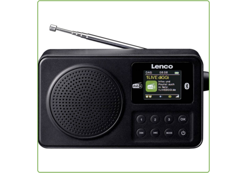  Lenco DAB+ / FM Radio met Bluetooth® -Zwart 