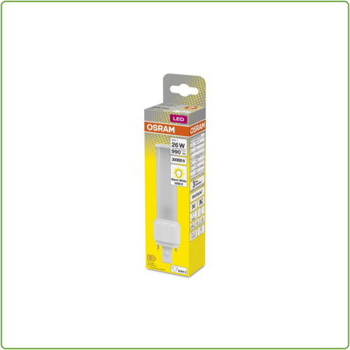  Osram Dulux-D LED 9W 990lm - 830 Warm Wit | Vervangt 26W 