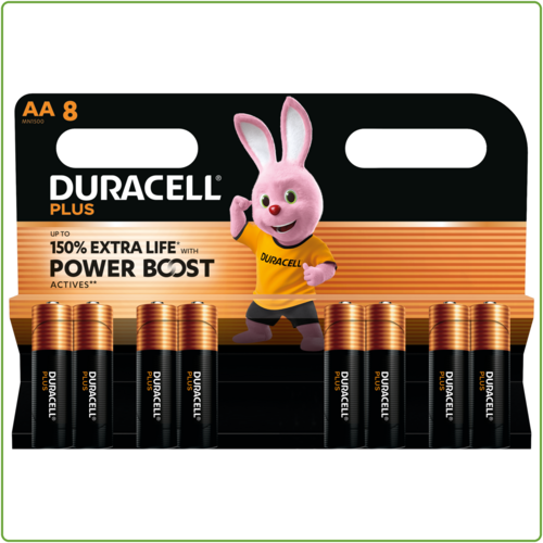  Duracell Plus Power Boost AA 8 pack (Vervangt Plus Alkaline 100%) 