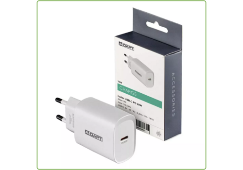  A-DAPT Thuislader 20W 1x USB-C PD wit 