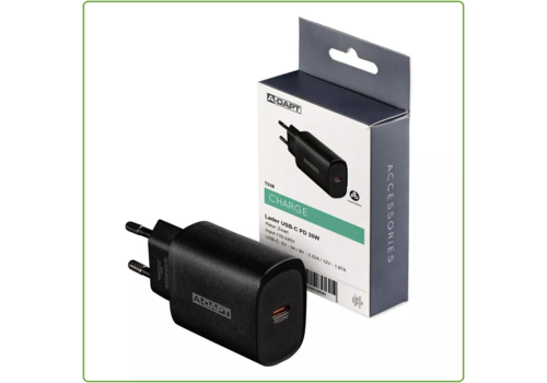  A-DAPT Thuislader 20W 1x USB-C PD zwart 