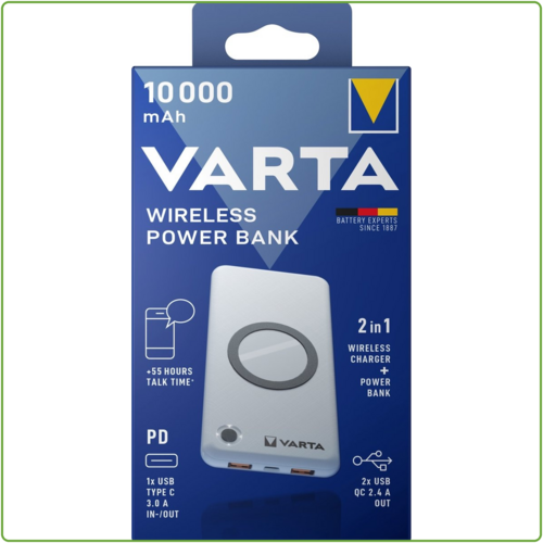  Varta Draadloze Powerbank 10000 
