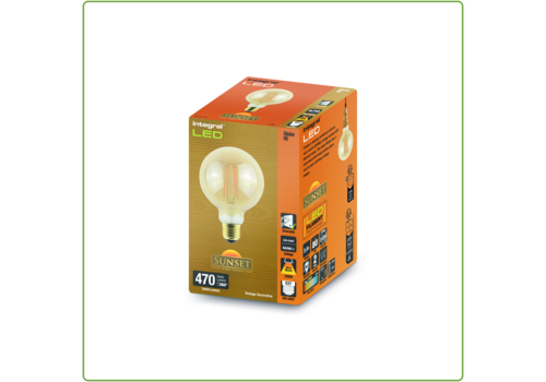  Integral Sunset Vintage Filament Globe G95 E27 3,4W 470LM Amber Dimbaar 