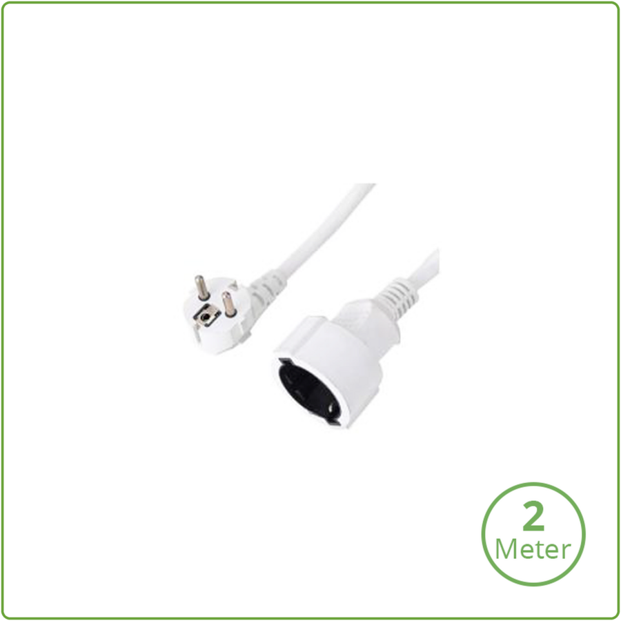 Verlengsnoer 2 Meter Wit-1