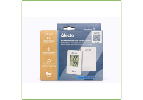  Alecto WS-1050 Weerstation met draadloze buitensensor, wit 