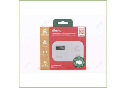  Alecto COA3920 Koolmonoxidemelder met 10 jaar sensor en display 