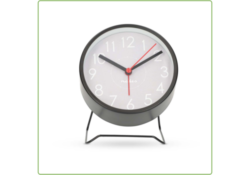  Nedis CLDK1006BK Analoge Bureau-Wekker Snoozefunctie Stil uurwerk Zwart 