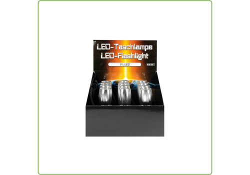  GHM LED zaklamp 14 LED en kompas 