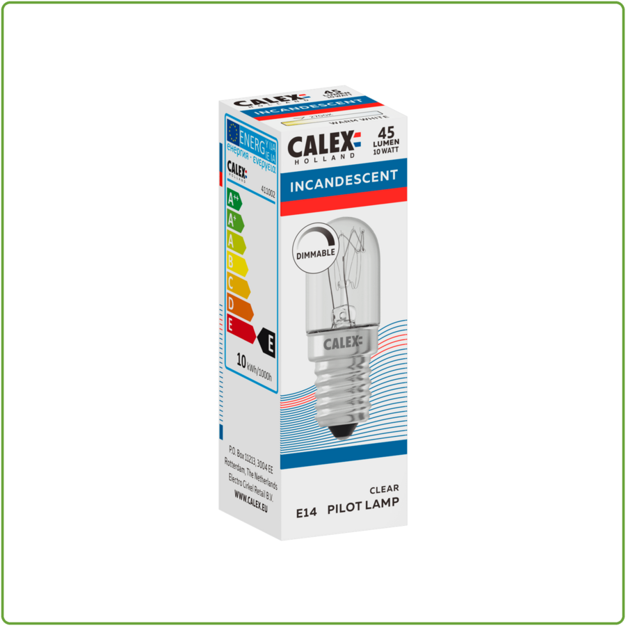 Buislamp 220-240V 10W 45lm E14 helder 18x52mm-2