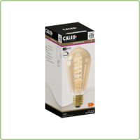 thumb-Rustiek ST64 Goud Flex Filament 220-240V 5.5W 470lm 2100K E27 Dimbaar met LED dimmer-1