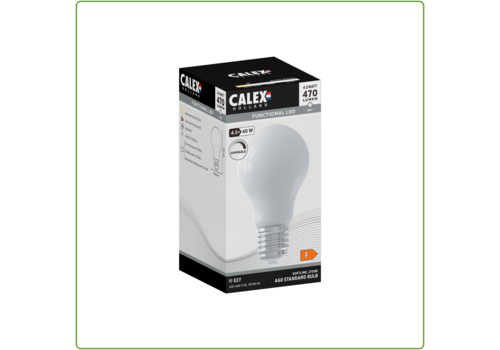  Calex Standaard A60 Softline Straight filament 220-240V 4.5W 470lm 2700K E27 Dimbaar met LED dimmer 
