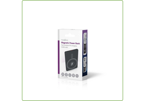  Nedis Powerbank 5000 mAh Draadloos Opladen 