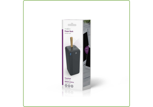  Nedis Powerbank 30000 mAh Draadloos Opladen 
