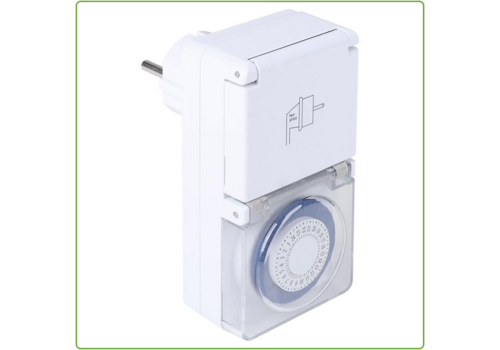  Q-Link Tijdschakelklok Spatwaterdicht (IP44) vaste ruiter 30 minuten 