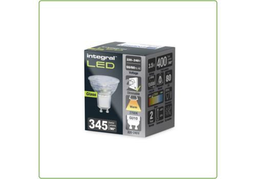  Integral GU10 3,5W 400LM 2700K Dimbaar (vervangt 230007) 
