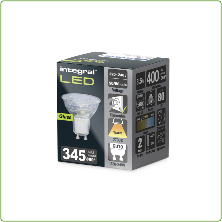 GU10 3,5W 400LM 2700K Dimbaar (vervangt 230007)-1