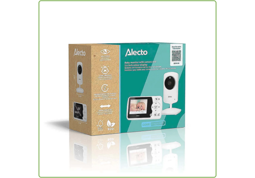  Alecto DVM64 Babyfoon Camera 2,4 inch kleurenscherm, terugspreekfunctie en temperatuurweergave Wit 