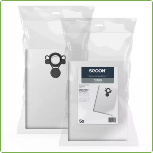  Sqoon Stofzuigerzakken geschikt voor Nilfisk Alto / WAP / KEW AERO 20/25 
